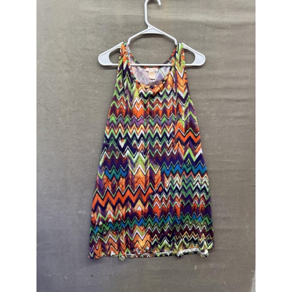 Klozlyne Tops - Klozlyne Tank Top Womens XL Multicolor Chevron Zig Zag Sleeveless Boho Festival